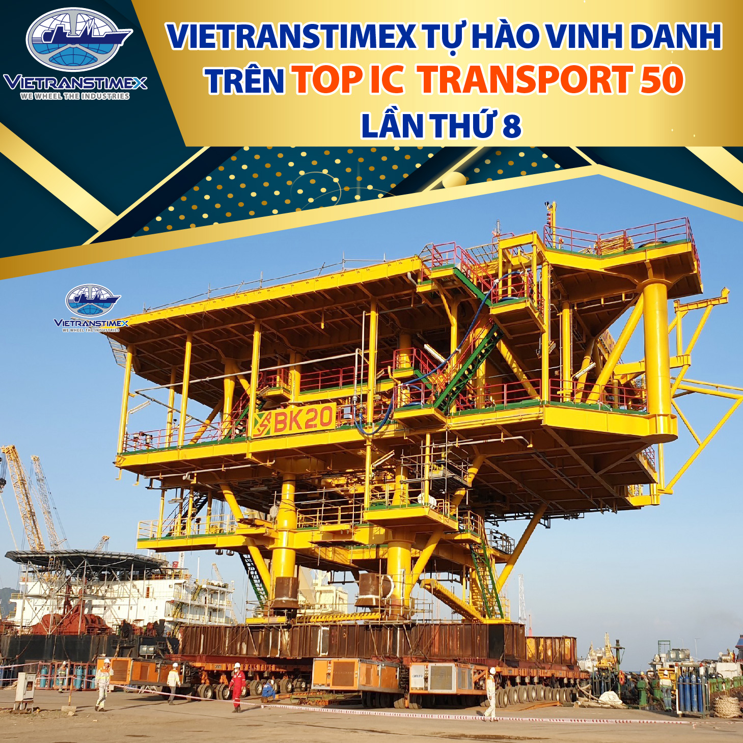 Vietranstimex Tự Hào Vinh Danh Trên Top IC Transport 50  Lần Thứ 8